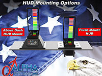 Alpha Systems AOA Falcon Angle of Attack Indicator with Dual Above Dash HUDs